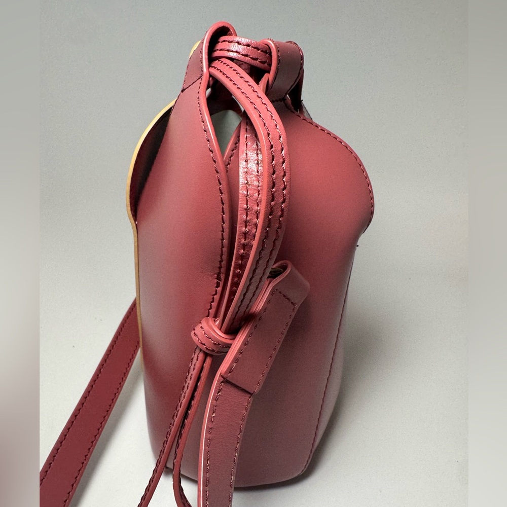 SOLD Chloé Tulip Mini Bucket Bag Pink (Faded Rose) & Cream Leather Luxury Bag - Picture 11 of 11